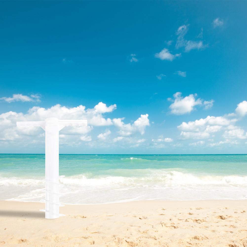 3/5 Spin Beach Umbrella Stand with Hook Spike Auger Keep Holder Adjustable Sunshade Bracket Windproof Outdoor Travel Accessories