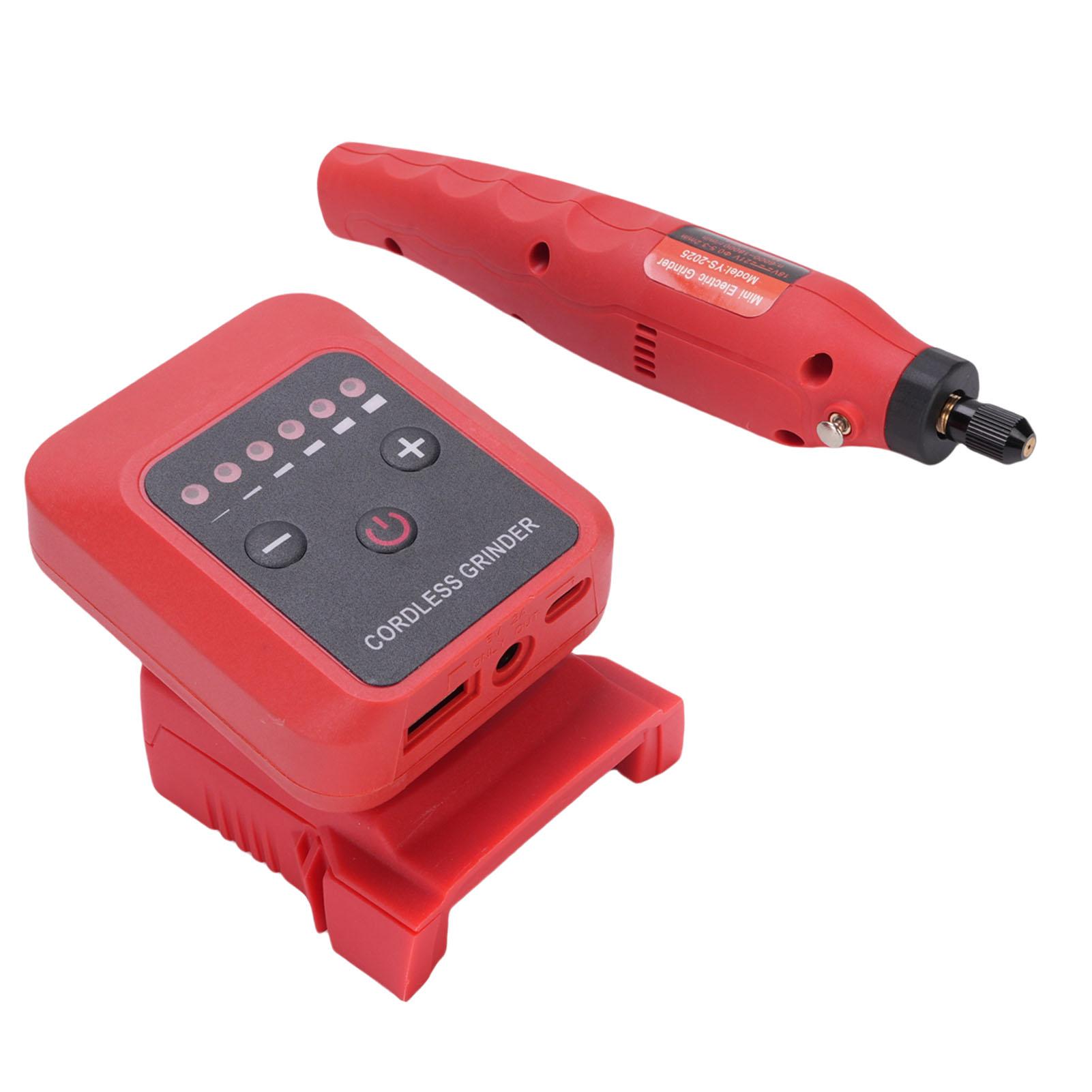 

Small Cordless Grinder 20V Rechargeable Battery Powered Drill 6000-18000rpm Rotary Tool Electric Die