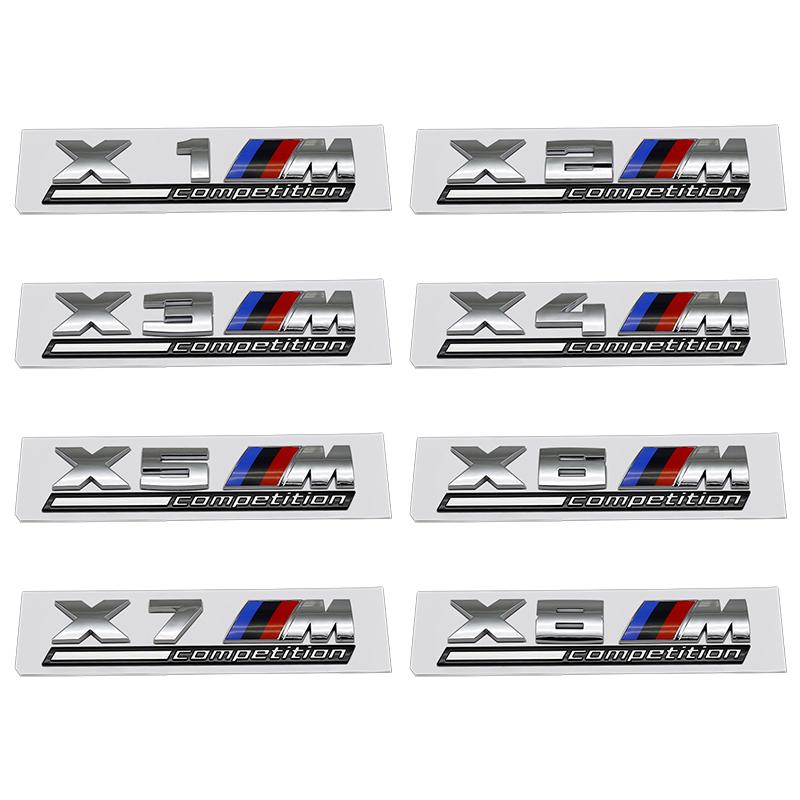 ABS Competition Car Trunk Badge Emblem Thunder Edition Sticker For BMW M logo 1m 2m 3m 4m 5m 6m 7m 8x1m X2M X3M X4M X5M X6M X7M