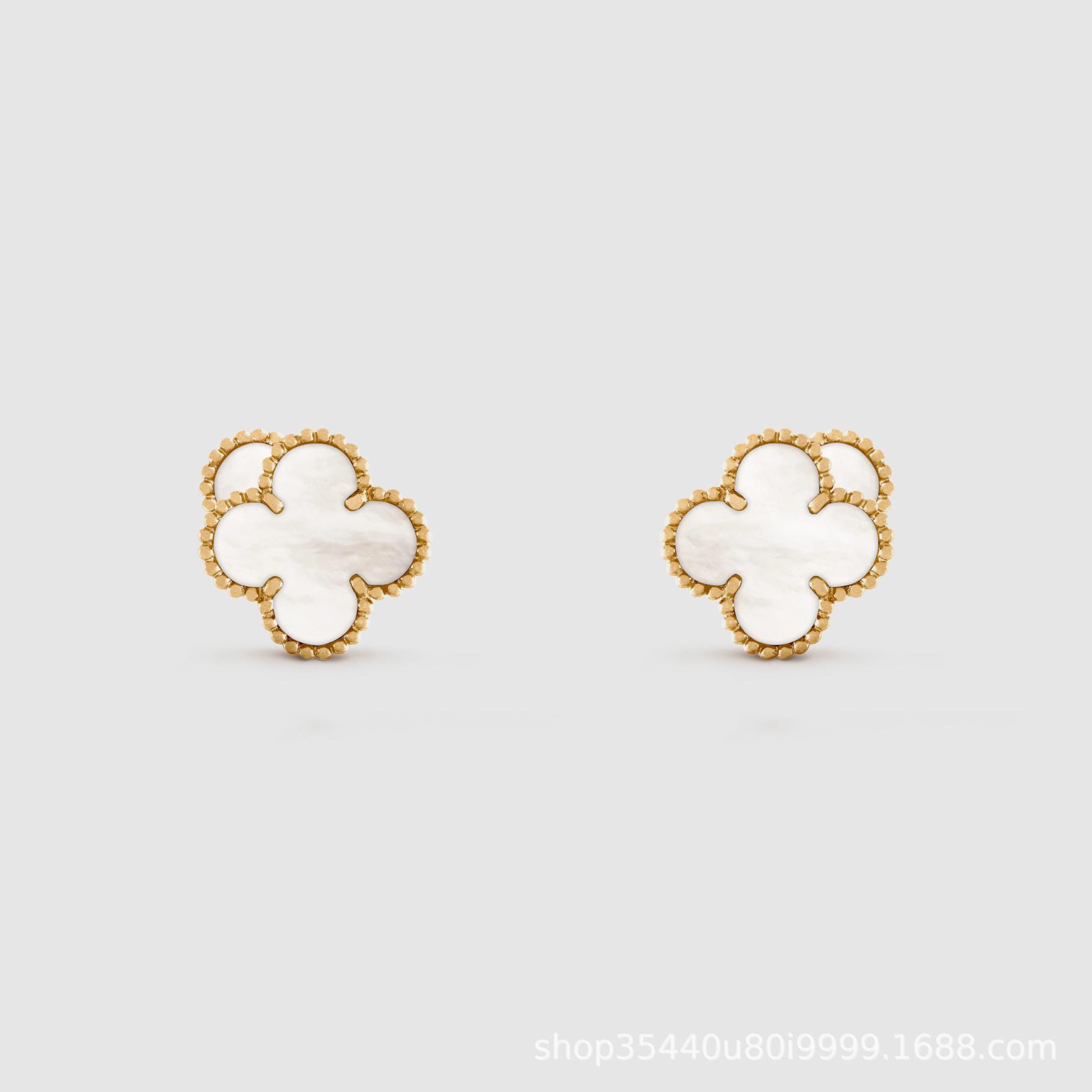 

Серьги-тренды в виде четырехлистного клевера, настоящие серьги-фритиллярии