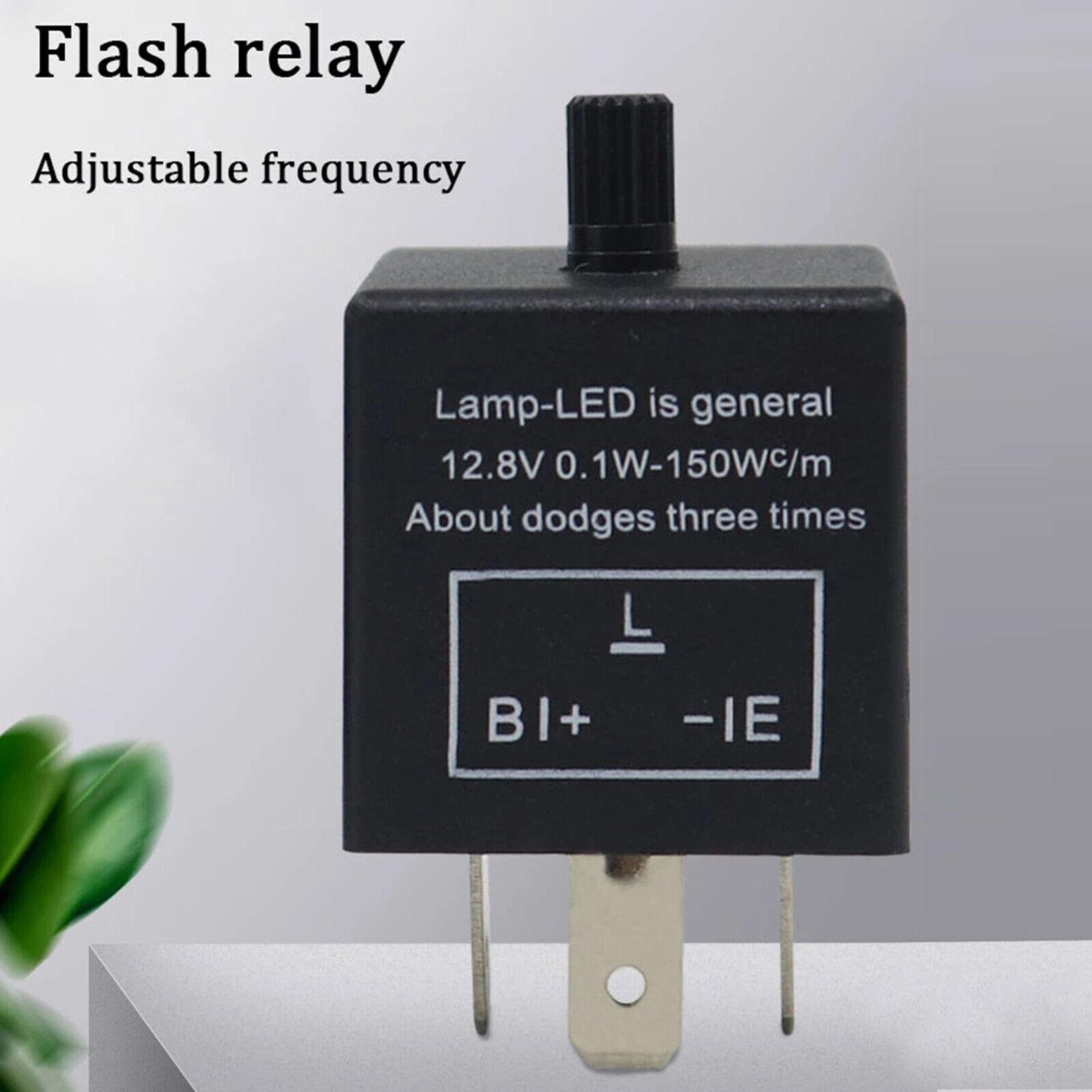 

Регульоване світлодіодне індикаторне реле, 3-контактне, 12 В, швидке виправлення миготливого сигналу, мотоцикл, мотоцикл як показано кольору