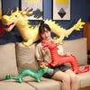 New Year Chinese Zodiac Dragon Plush Toy Cute Stuffed Red Dragon Mascot Doll Soft Pillow For Kids The Spring Festival Decor