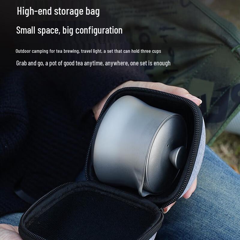 Jun Kai Wei Pure Titanium Portable Kung Fu Tea Set