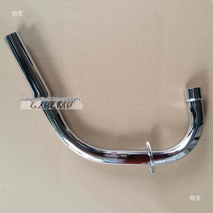 Retro-Style Front Section Exhaust Pipe for CG125 with Accessories