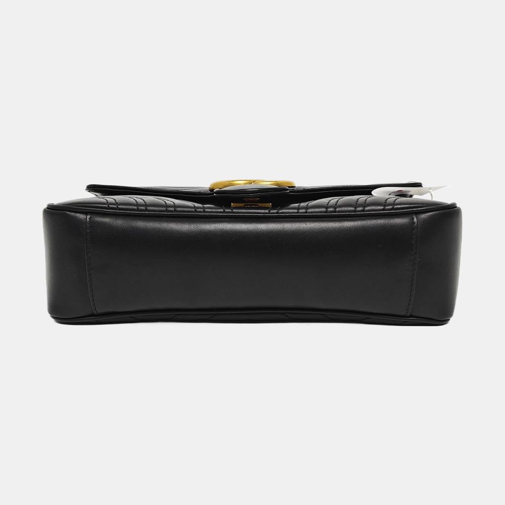 [Pre-Owned] Gucci GG Marmont Small Matelassé Shoulder Bag 'Black' - Very Good #5VX2O9