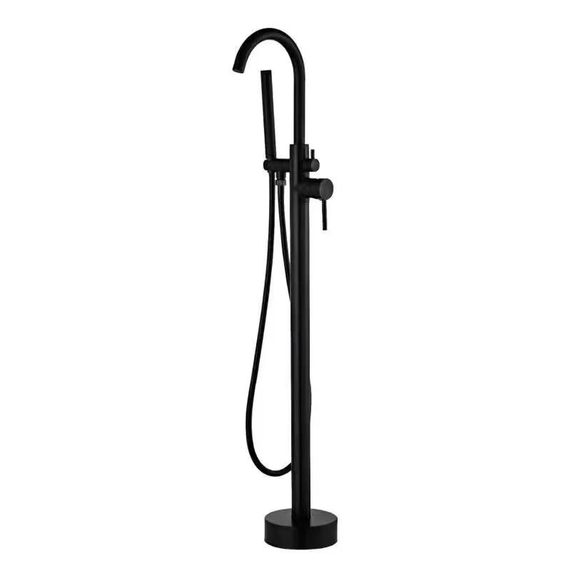TLXT Luxury Floor-Standing Bathtub Faucet with Handheld Shower