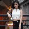 Women Knitted Elastic Crop Top Clothes Sleeveless Tank Top  Summer Korean   Cropped Feminino Streetwear