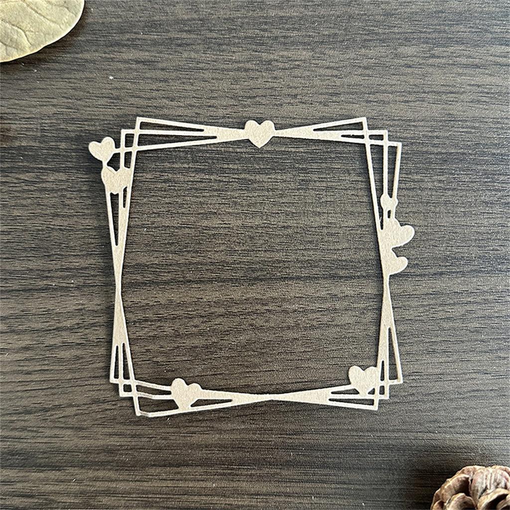 Heart Frame Metal Die Cuts Carbon Steel Cutting Dies Embossing Stencils for Card Photo Journal Scrapbooking Decorations