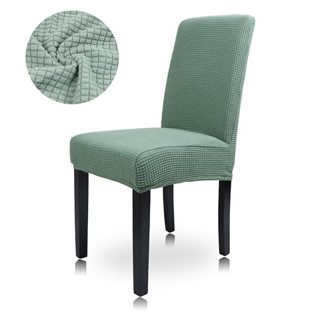Airldianer Jacquard Plain Dining Chair Cover Spandex Elastic Chair Slipcover Case Stretch Chair Cover For Wedding Hotel Banquet3