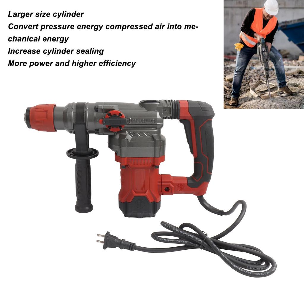 Electric Hammer Drill Rotary Hammer Drill Set Electric Industrial Power Tool Automatic   Handle Rotary Hammer Drill