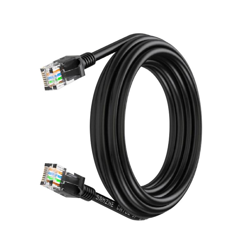 För PC Router Hållbar svart PVC CAT5 RJ45 Ethernet LAN Network Patch-kabel