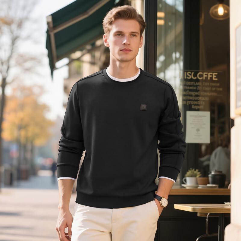 

MONTAGUT Men s Soft & Comfortable Crew Neck Sweatshirt 48