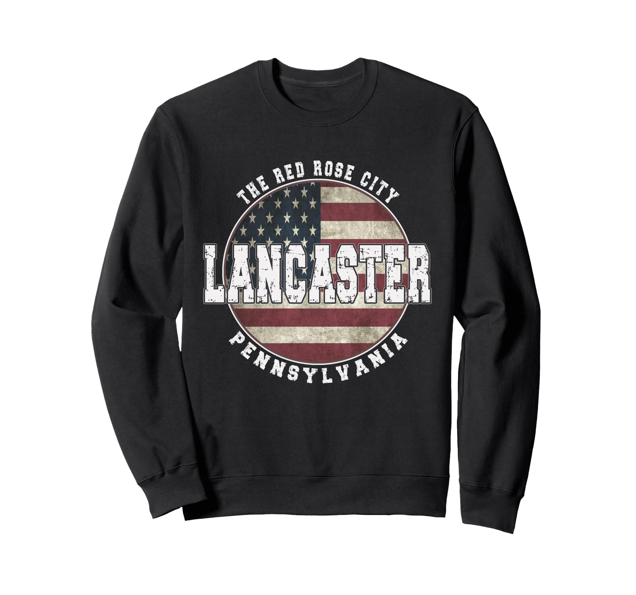 Lancaster Pennsylvania Vintage American Flag Sweatshirt
