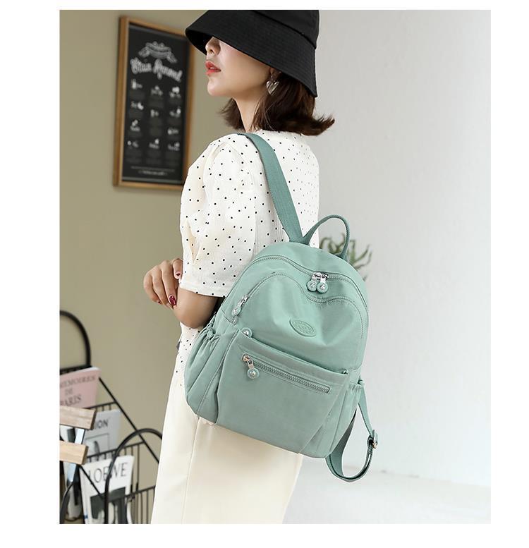 2025 Women's Nylon Backpack: Large Capacity, Stylish, Lightweight Travel & Work Schoolbag