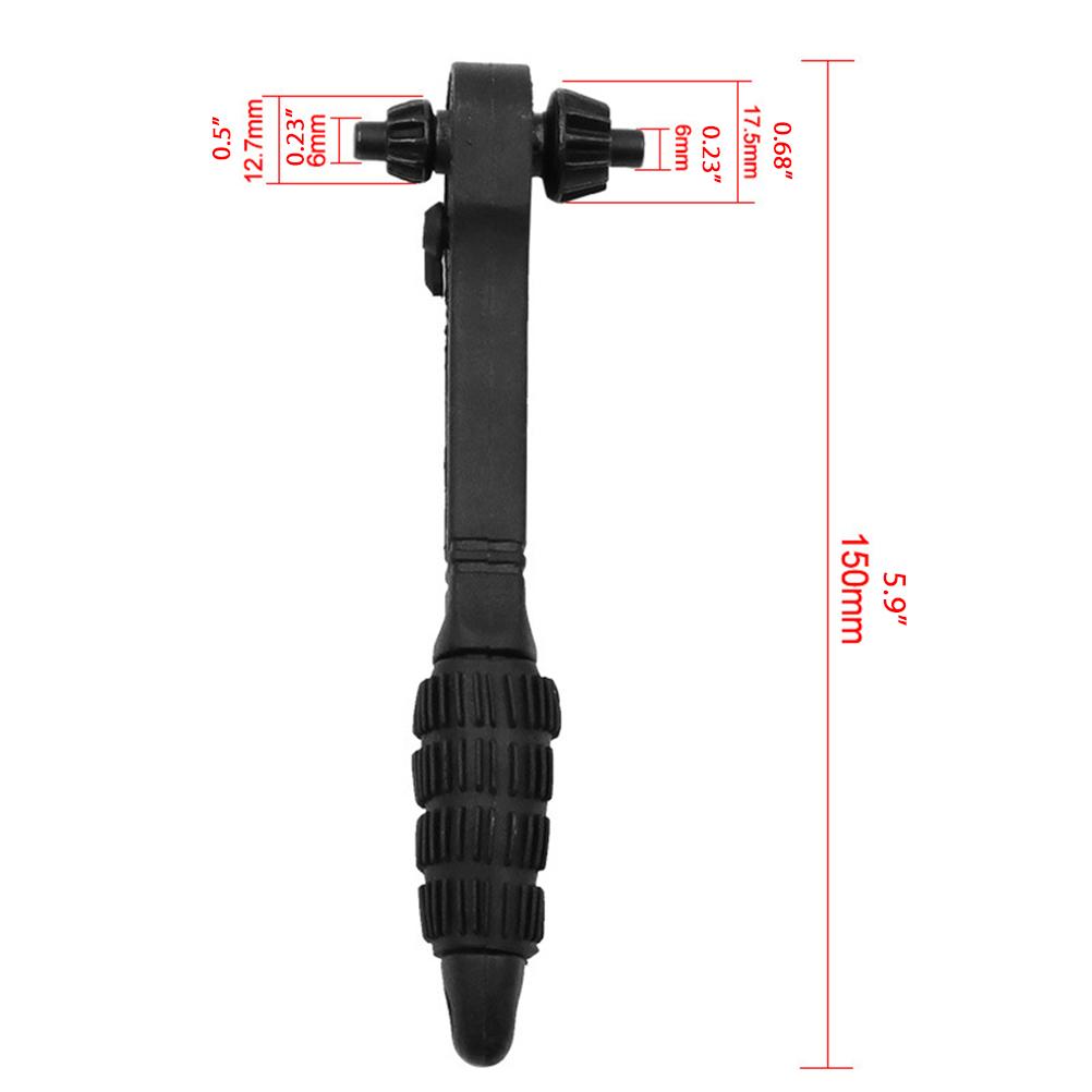 2 in 1 Drill Chuck Ratchet Spanner Steel Drill Chuck Key Drill Chuck Wrench Electric Drill Clamping