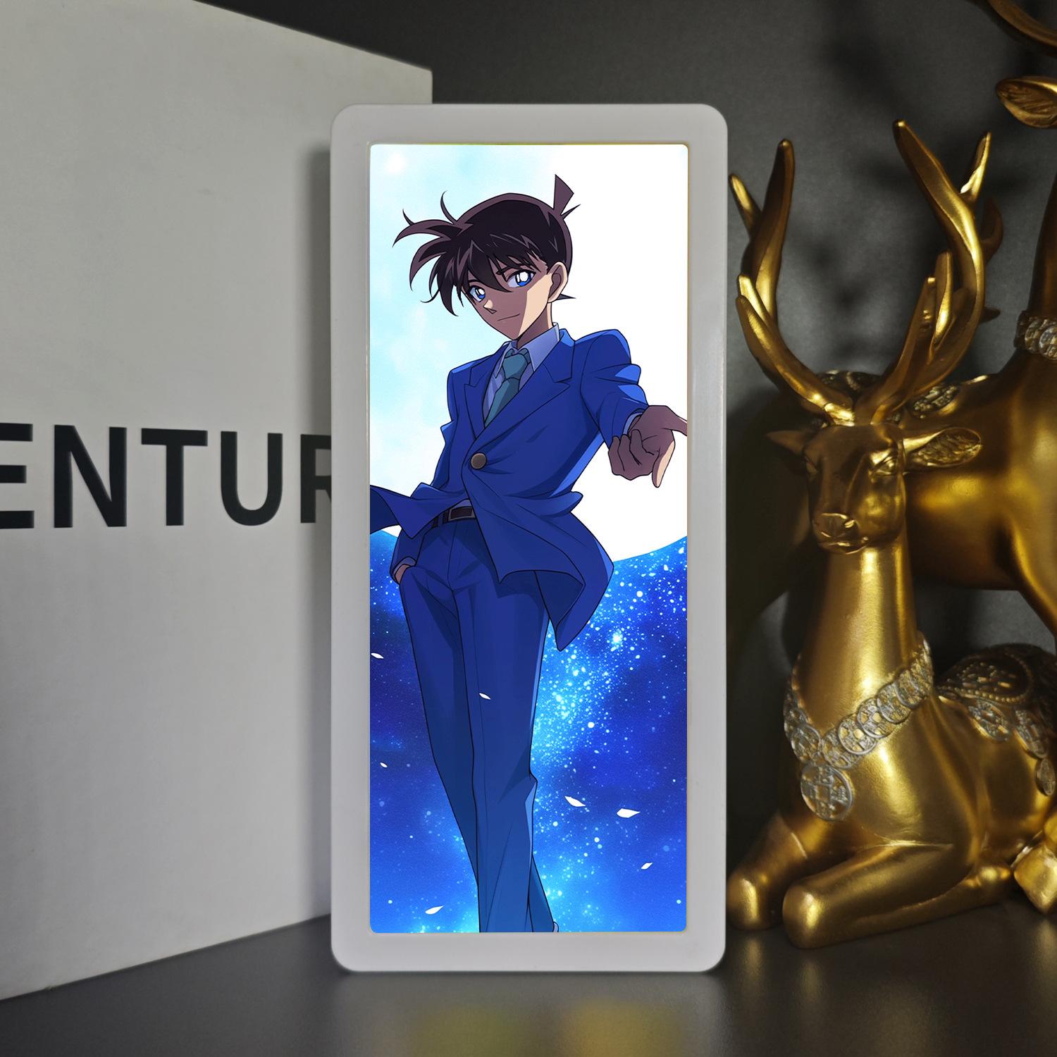 

19.8см/7.8дюйм Детектив Конан 3D Аниме Лайтбокс Мультяшный Ночник Акриловая Периферийная Лампа Аксессуары Спальня Смешной Подарок Декоративный Fixed Light As Shown