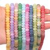 5x8mm Glass Beads Colorful Abacus Flat Round Loose Spacer Beads For DIY Jewelry Making Handmade Bracelet Necklace Accessories