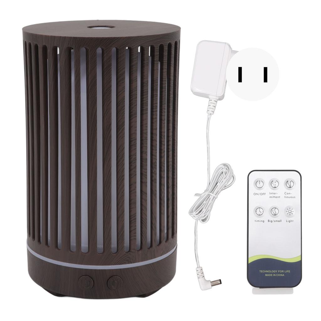 Aroma Humidifier Silent Wood Grain Remote Control Essential Oil Diffuser Humidifier with Ambient