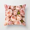 Cherry Blossom Rose Flower Throw Pillow Cover Sofa Decoration Bedside   Car Seat Cushion  Room Home