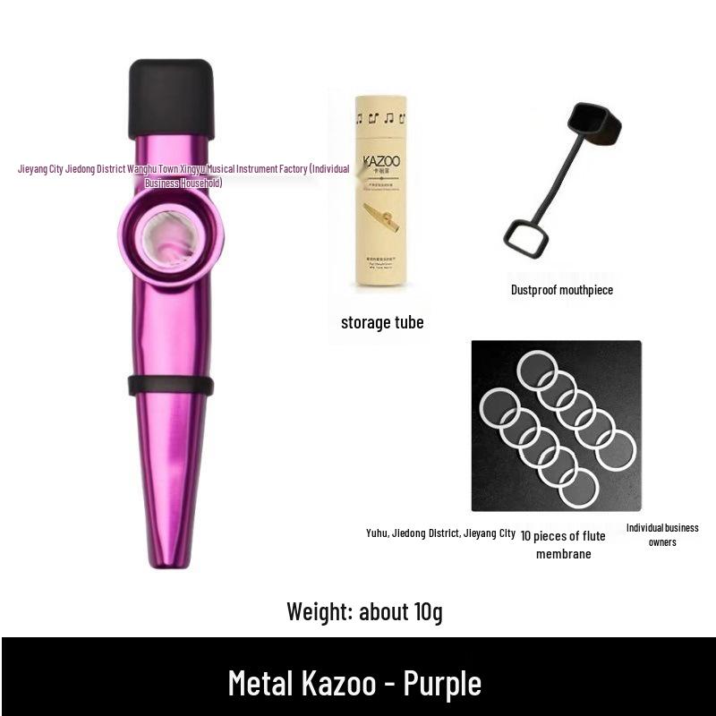 Metal Kazoo Musical Instrument for Early Childhood Education and Adults