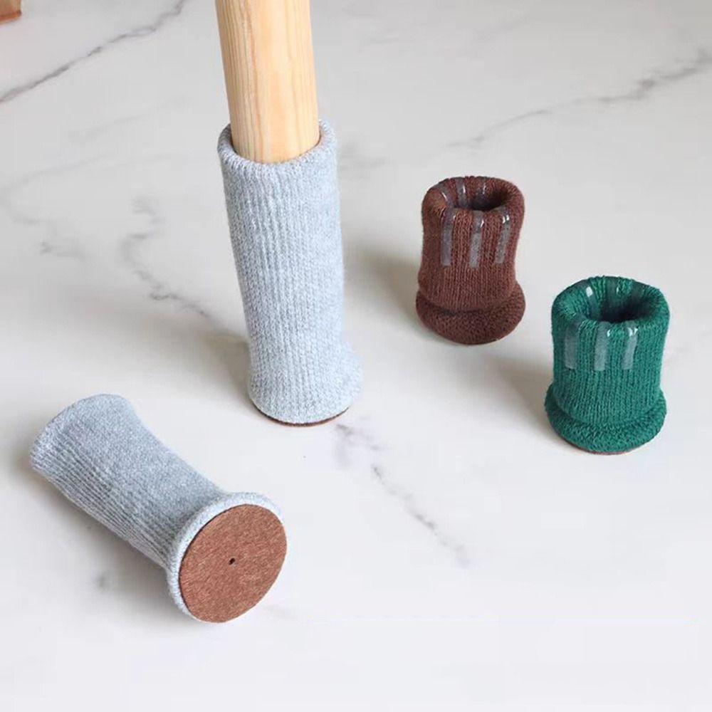 4pcs High Elastic Chair Leg Cover Scratch Prevention Chair Floor Protectors  Furniture Protection