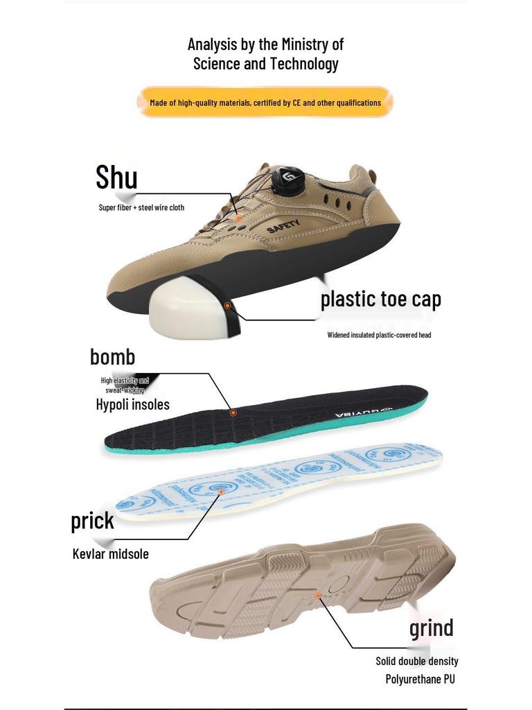 Men's 10KV Insulated Winter Safety Shoes: Anti-Smash, Anti-Puncture, Wear-Resistant, Comfortable for Long Standing