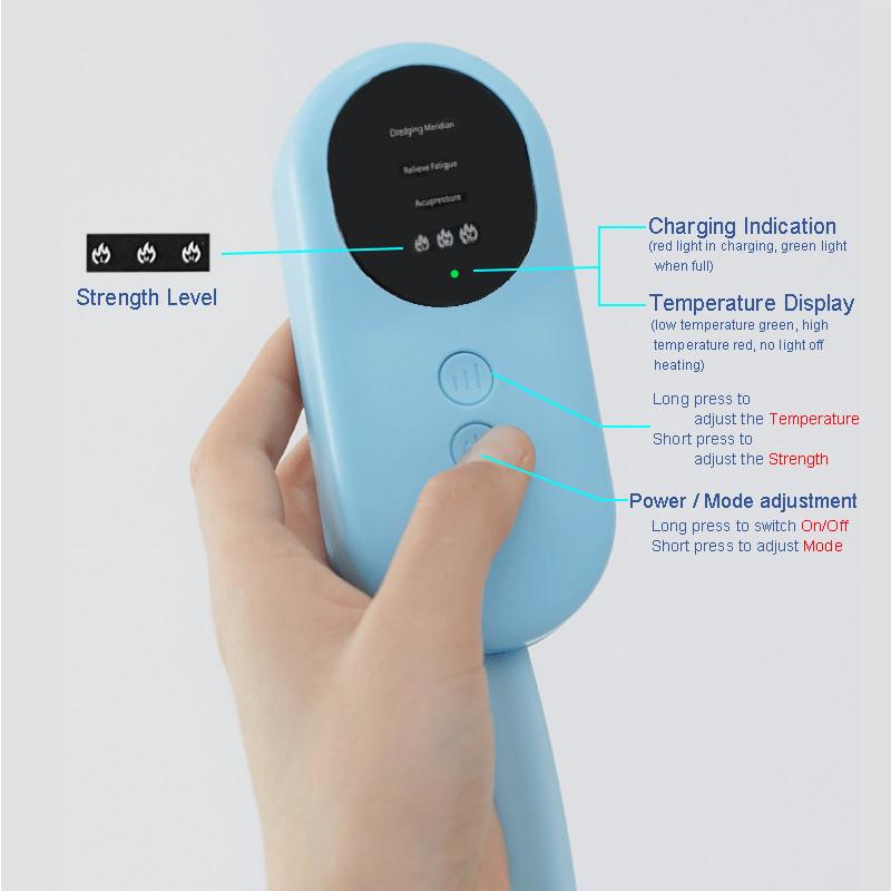 Foldable Headache Relief Device Smart Air Pressure Soothing Heating Therapy Equipment Wireless Head Massager