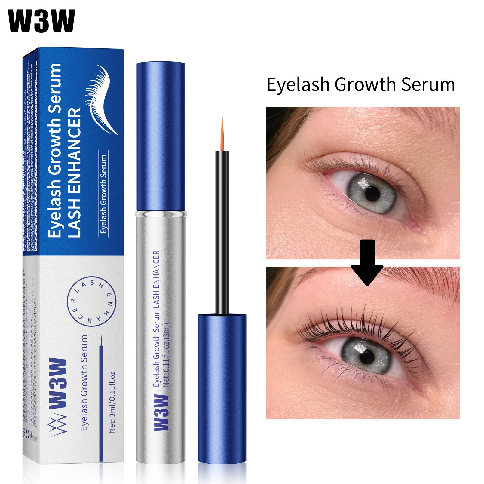 W3W Eyelash Liquid Slender Thick Curled Eyebrow Liquid Two-In-One Combination Set Makeup mascara -