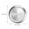 1 pz 26/30 cm Piatto per Pizza in Acciaio Inossidabile Teglia Antiaderente Rotonda Griglia Vassoio per Alimenti Piatto da Portata Utensile da Cucina