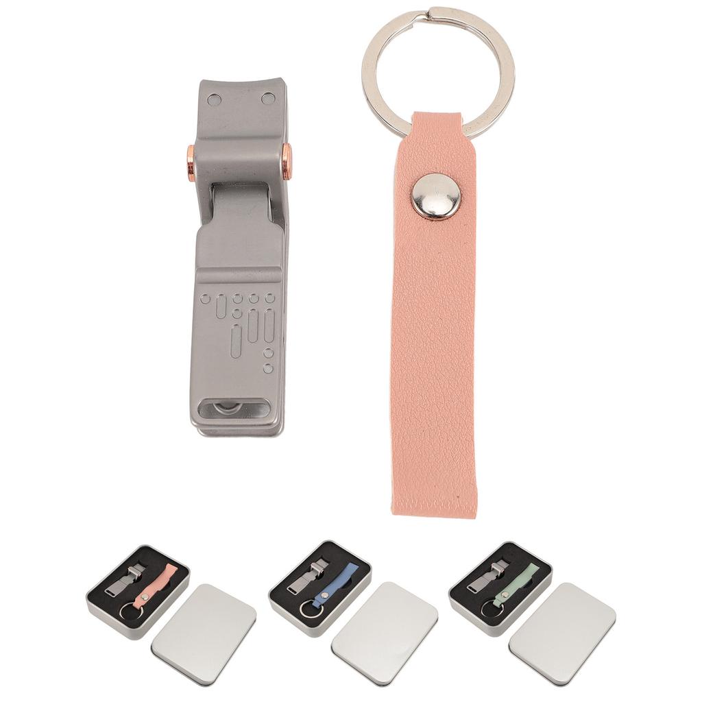Portable Nail Clipper with Keychain Large Open Stainless Steel Nail Clipper for Fingernail Toenails