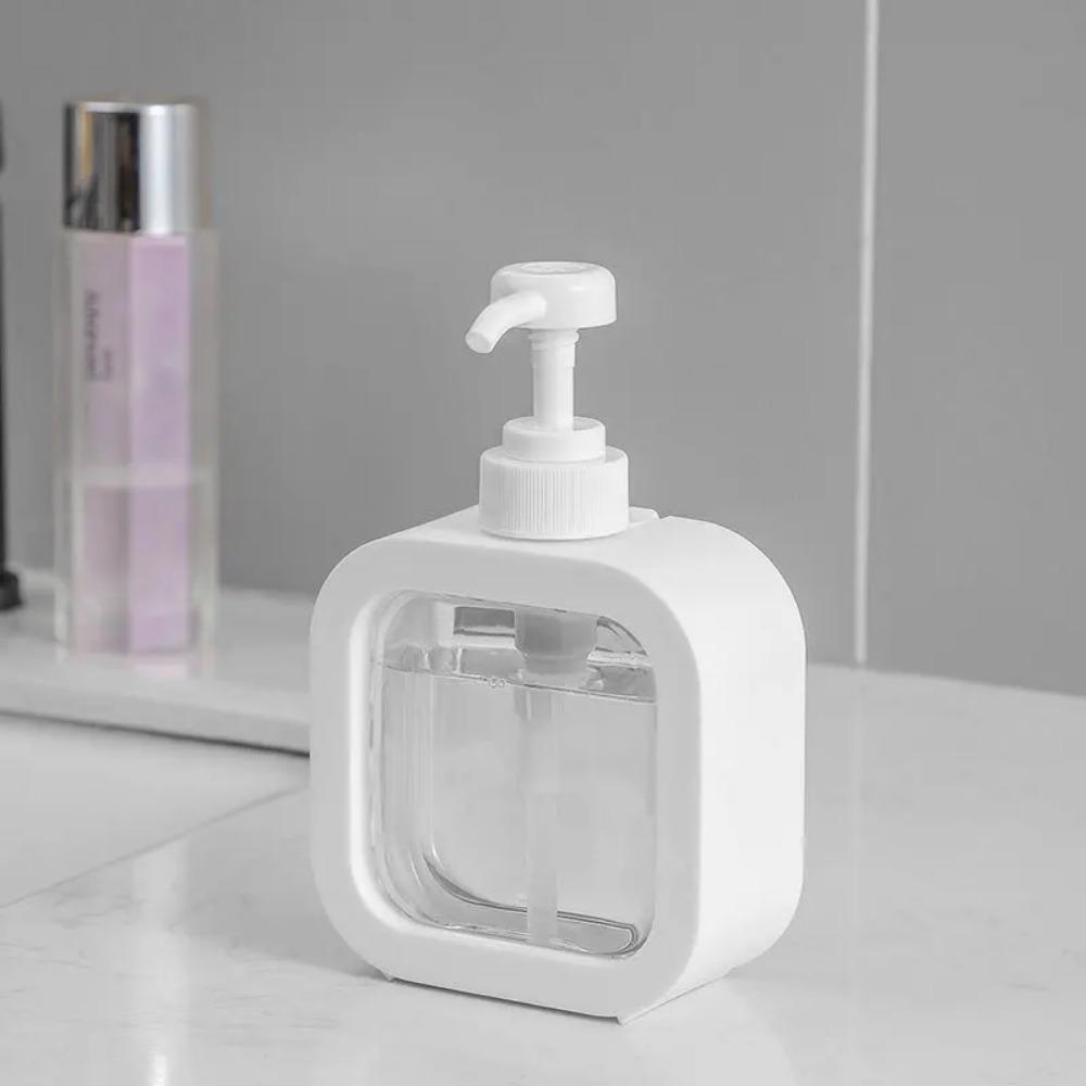 

PET plastic 300ml, 500ml square shampoo bottle, shampoo bottle, transparent portioning bottle, soap dispenser, reusable
