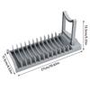 Grey White Bowl and Plate Drain Storage Rack Plastic Dish Drying Rack  Kitchen Supplies