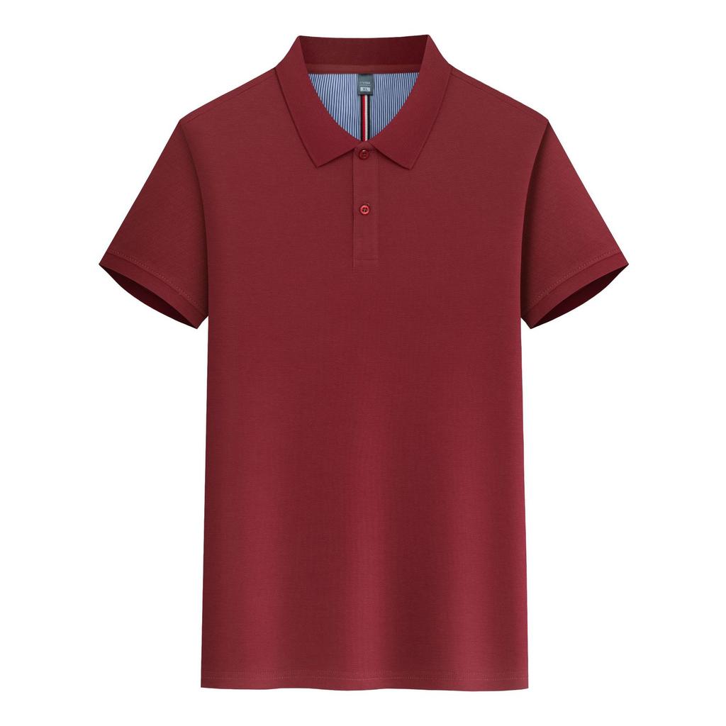 Summer POLO Shirt Men and Women Same Short-sleeved T-shirt Quick-drying Solid Color 220g 7A Antibacterial Lapel Top