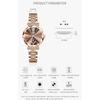"Elegant Women's Rose Gold Crystal Watch Waterproof Stainless Steel Business Style"