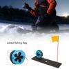Drapeau de Pêche sur Glace d'Hiver Portable Mains Libres Outils de Pêche sur Glace pour les Passionnés de Pêche en Plein Air