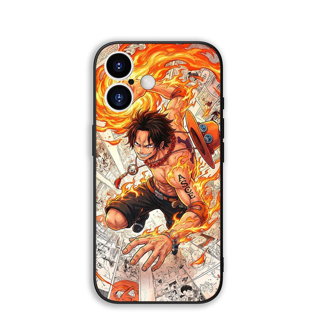 Cover for Xiaomi Redmi Note 13 A3 14 Pro Plus 9T 14C 13C 13X 9C NFC + Pro+ 5G 4G Phone Case Portgas D Ace One Pieces Luffy