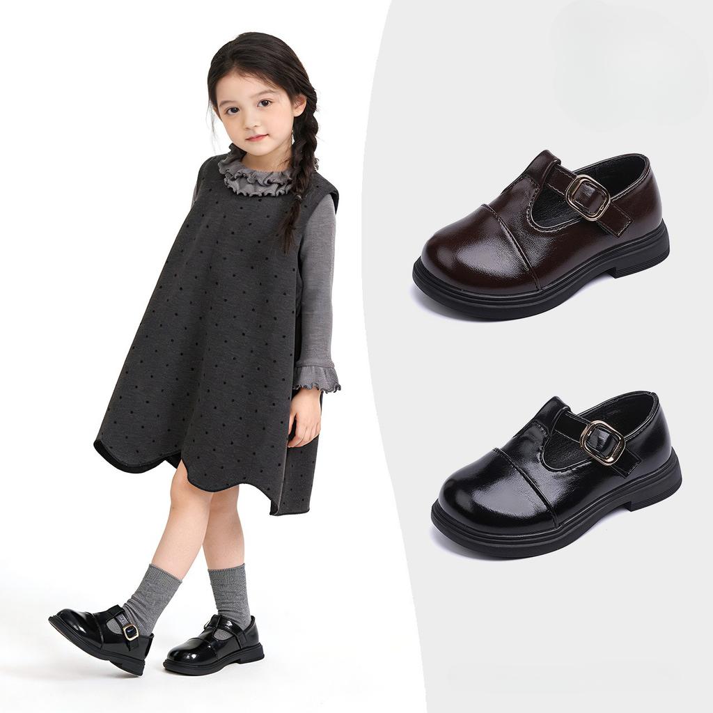 Neue Mädchenschuhe - Kinder Weichsohlige Retro Runde Zehen Flache Schuhe