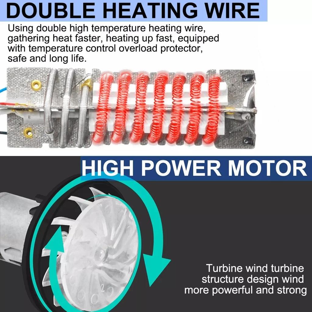 2000W Electric Heat Gun With LCD Display Adjustable Temperature Hair Dryer Tools For Soldering Thermal Blower Shrink Wrapping