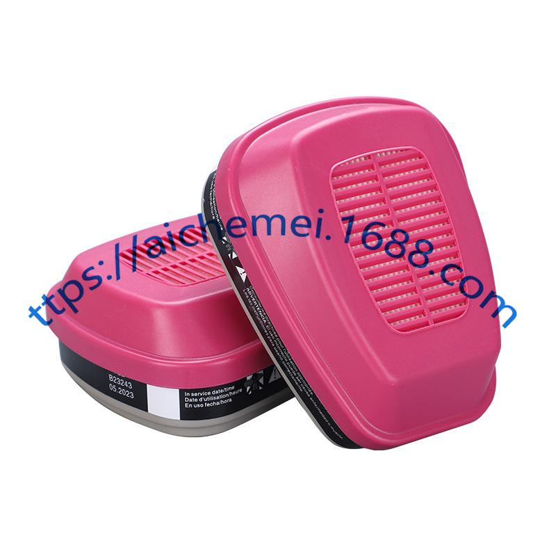 Full Face Silicone Gas Mask 6800: Wide View for Spray Painting, Chemical, Pesticide & Firefighting Applications.