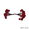 Red Theme Artificial Flower Cherry Stamen Berries Bundle DIY Christmas Decoration Wedding Cake Gift Box Wreaths Xmas Decor