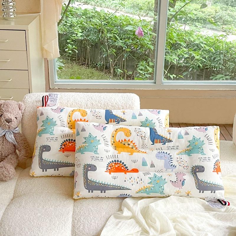 Cotton Cartoon Children's Pillow Core Soothing Beanie Pillow Removable Washable Kindergarten Children Adult Pillow