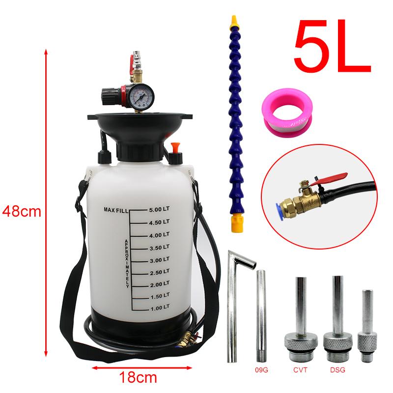 5L High Capacity Car Syringe for Brake Fluid Replacement Car Brake Fluid Reservoir Oil Change Syringe Oil Pump Replacement Tool