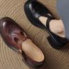 2025 Retro T-Strap Chunky Heel Mary Jane Women's Black Platform Shoes