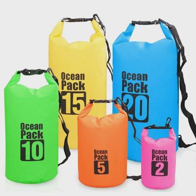 PVC Waterproof Bucket Bag: Outdoor Beach, Drifting, and Swimming Backpack