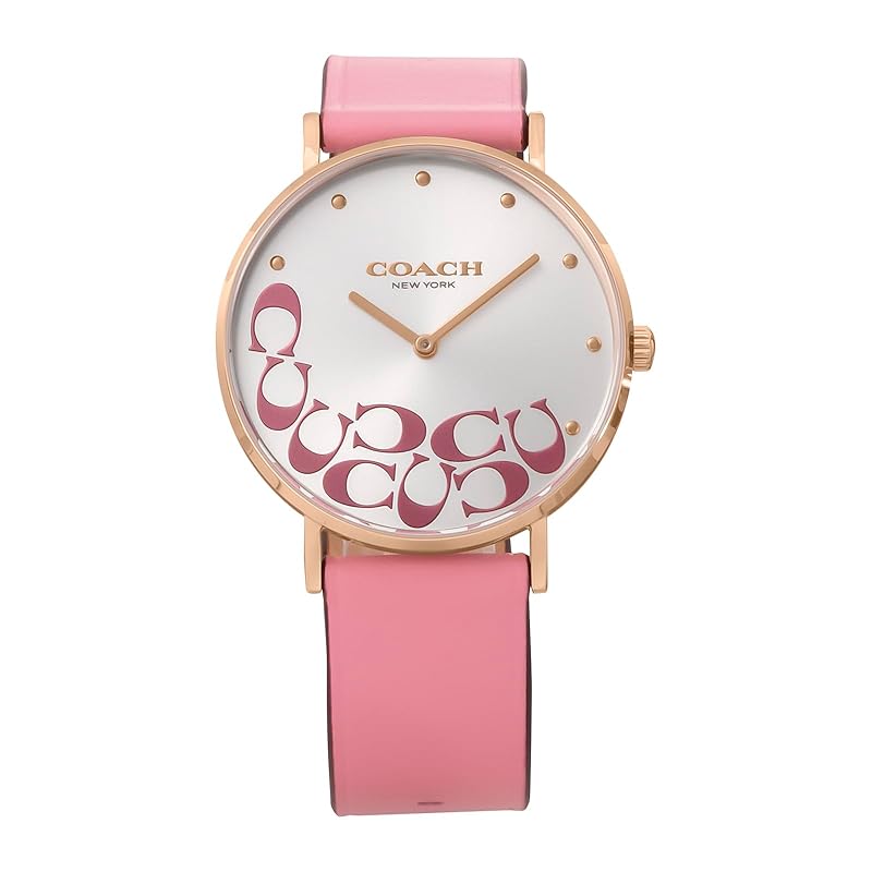

[coach] watch Watch PERRY silver dial quartz Daily life waterproof mineral glass 36mm 14504135 ladies pink [product]