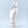3pcs Realistic Hand Model Prop Display Stand with Ring & Bracelet Slots for Jewelry Storage & Retail Photography Costume Parties