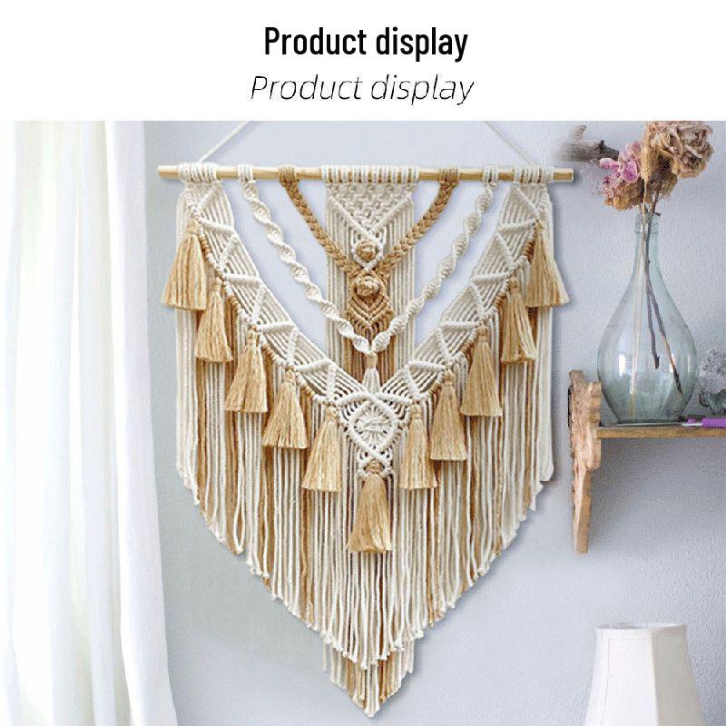 Handmade Indian Dream Catcher Feather Wind Chime - Creative Wall Hanging for Bedroom or Homestay Decoration