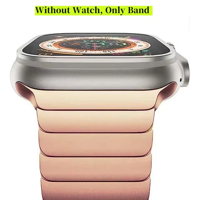 Luxury Stainless Steel Strap For Apple Watch Series11 10 46mm 45mm 41mm 38 42 44 40mm Link Bracelet Iwatch Ultra3 2 49mm Metal T