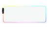 Rukario White RGB Gaming Mouse Pad 15 Lighting Modes Soft Smooth Microfiber Waterproof Oversized X Inches Illuminated LED Extended Mouse Pad XL XXL