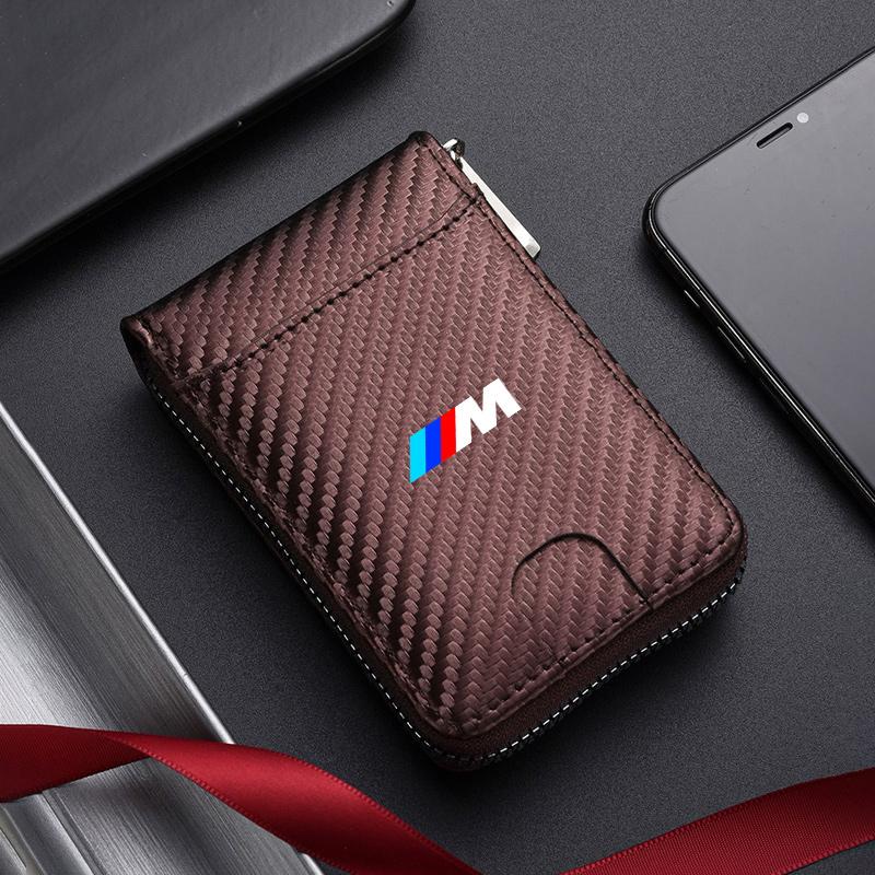 Leather Car Men's Wallet Motor Vehicles Card Ticket Storage Bag For BMW E46 E90 E60 F10 E39 F30 E36 F20 E91 E30 G30 E53 F31 G20